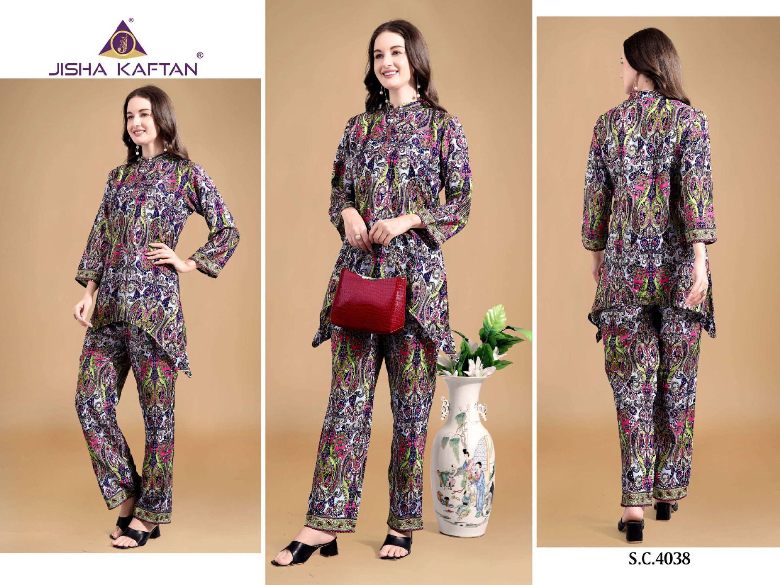 Silk Co Ord Set Vol 10 By Jelite Printed Ladies Top With Bottom Wholesale In India